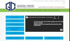 gccisd student portal|Goose Creek CISD .